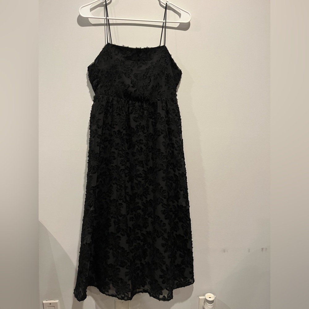 Chic Black Floral junior Dress